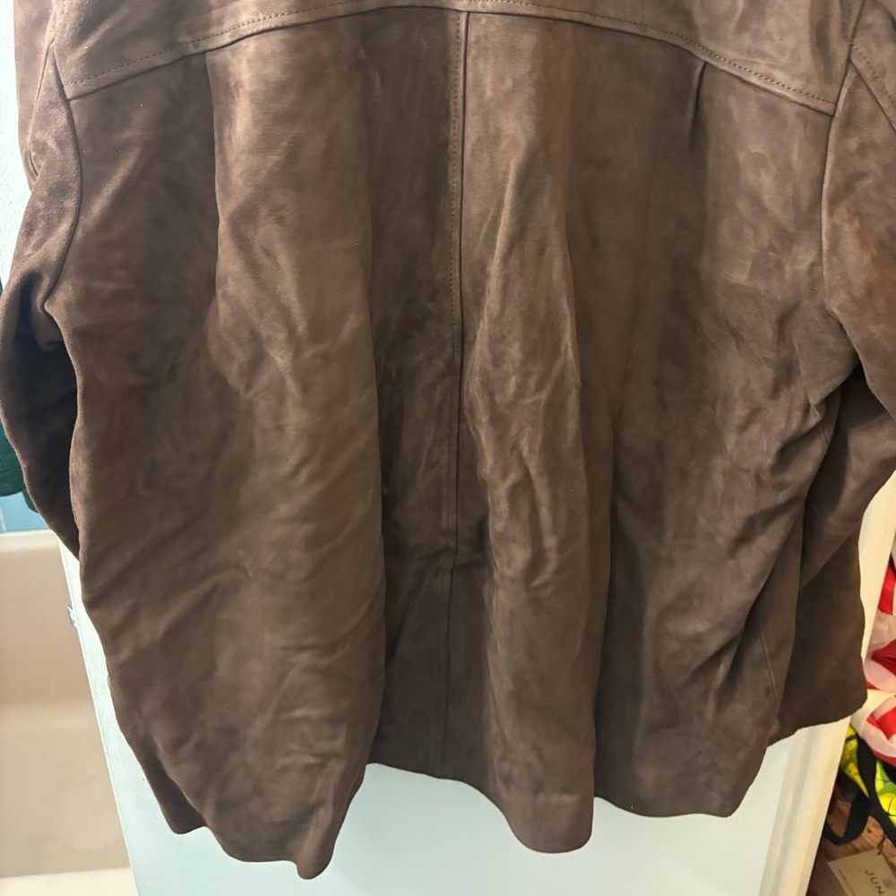 NWT: Rag & Bone Eli Brown Suede Men's Jacket - Picture 5 of 7